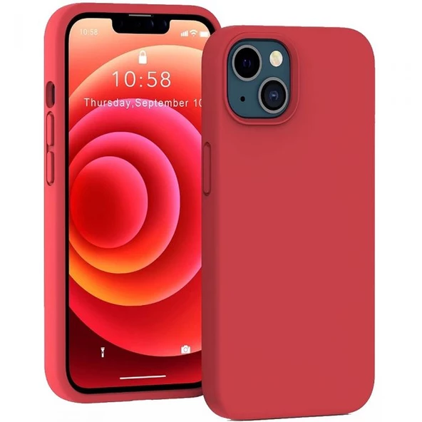 Smcase iPhone 13 Kılıf Liquid Lansman Wiriless Destekli Silikon ürün görseli 1
