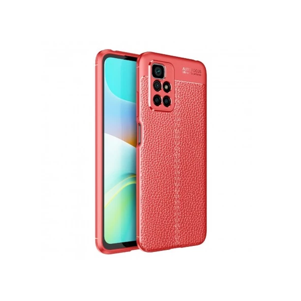 Smcase Xiaomi Redmi 10 Kılıf Deri Dokulu Silikon ürün görseli 1