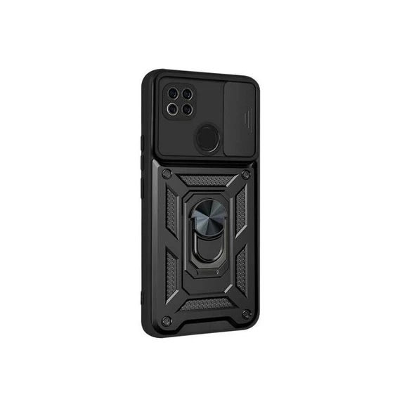 Smcase Xiaomi Redmi 9C Kılıf Kamera Korumalı Yüzüklü Tank Pars Silikon ürün görseli 1
