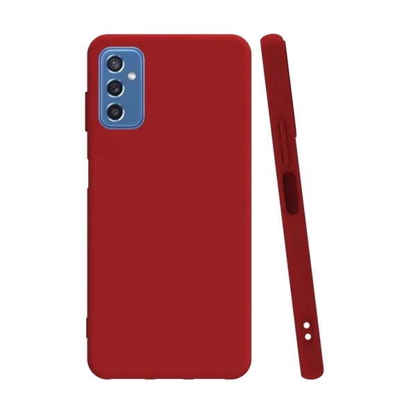 Smcase Samsung Galaxy M52 5G Kılıf Mat Biye Silikon  Tam Kapatan Ekran Koruyucu ürün görseli 1