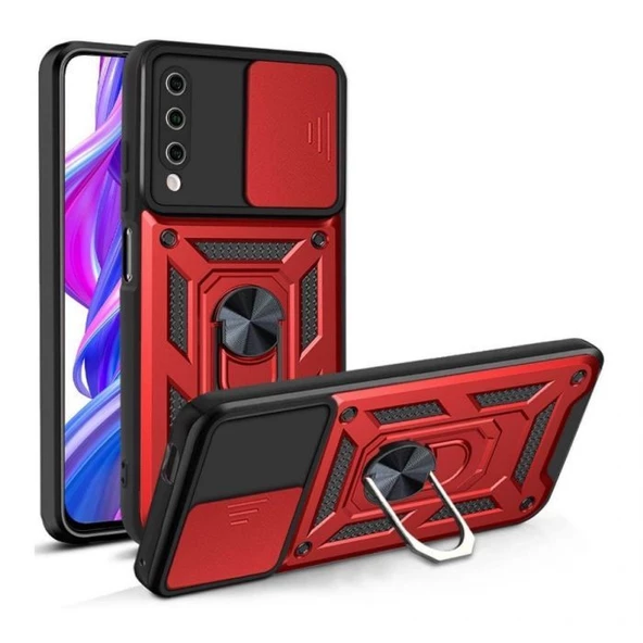 Smcase Vivo Y11s Kılıf Kamera Korumalı Yüzüklü Tank Pars Silikon ürün görseli 1