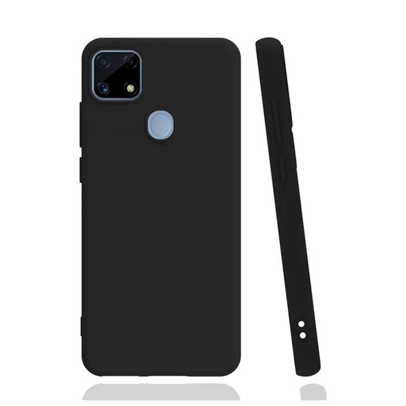 Smcase Realme C25s Kılıf Biye Mat Silikon  Tam Kapatan Ekran Koruyucu ürün görseli 1