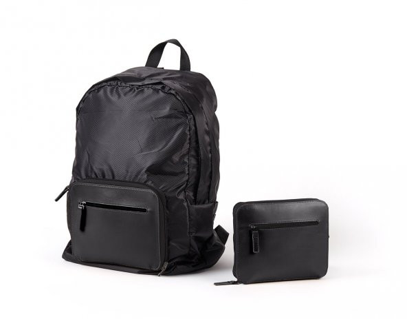 Lexon Packable Katlanabilir Sırt Çantası Siyah - Resim 2