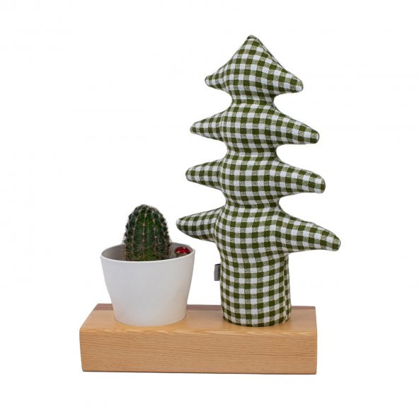 Kayigo Flowery Saksılı Notluk - Pötikareli Çam ürün görseli 1