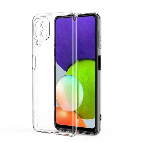 Smcase Samsung Galaxy A22 4G Kılıf Kamera Korumalı Süper Silikon ürün görseli 1