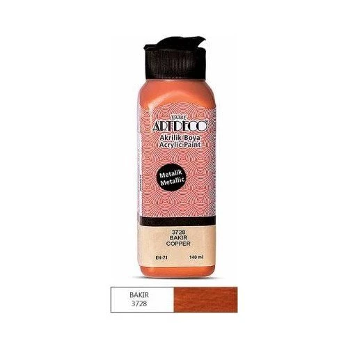Artdeco Metalik Akrilik Boya 140 Ml Bakır Renk ürün görseli 1