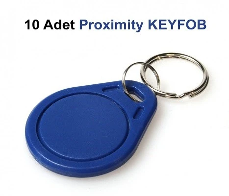 Proximity Anahtarlık KeyFob Göster Geç Kart 10 lu paket ürün görseli 1