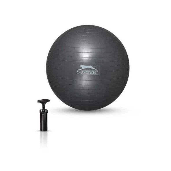 Slazenger Gymball 55cm Gri (Pompa Dahil) Pilates Topu ürün görseli 1