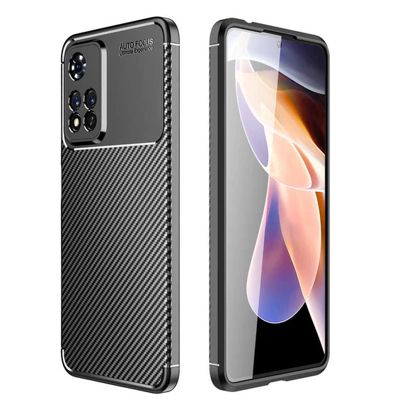 Smcase Xiaomi Redmi Note 11 Pro Plus Kılıf Kamera Korumalı Negro Silikon  Nano Ekran Koruyucu ürün görseli 1