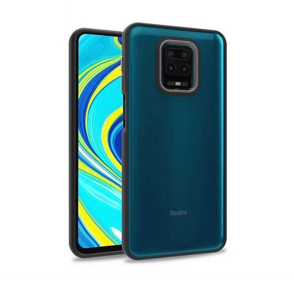 Smcase Xiaomi Redmi Note 9 Pro Kılıf Renkli Bumper Hybrid Flora Silikon ürün görseli 1