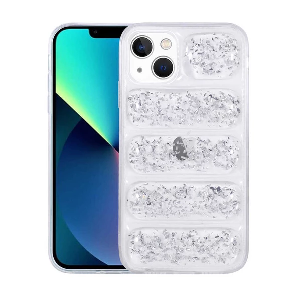 Smcase iPhone 13 Kılıf Dalga Damla Lazer Kapak ürün görseli 1