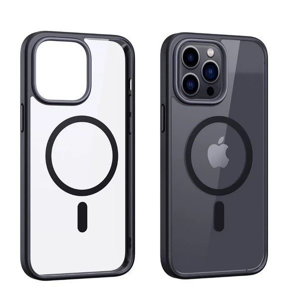 Smcase iPhone 12 Pro Max Kılıf Manyetik Wiriless Destekli Krom Silikon  Wiriless Şarj Aleti ürün görseli 1