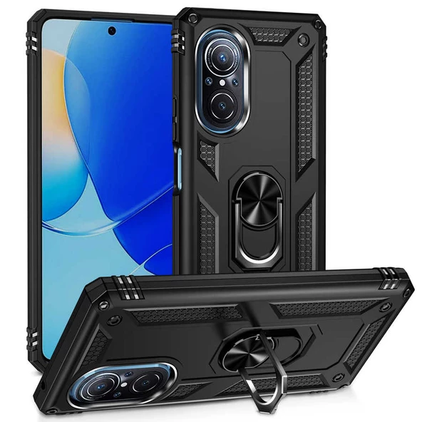 Smcase Huawei Nova 9 SE Kılıf Vega Yüzüklü Tank Kapak ürün görseli 1