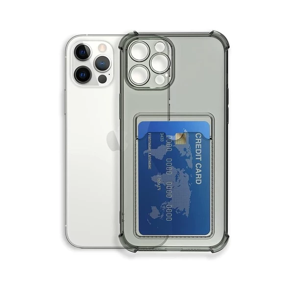 Smcase iPhone 14 Pro Kılıf Sfy Kartlıklı Darbe Korumalı Slim Silikon ürün görseli 1