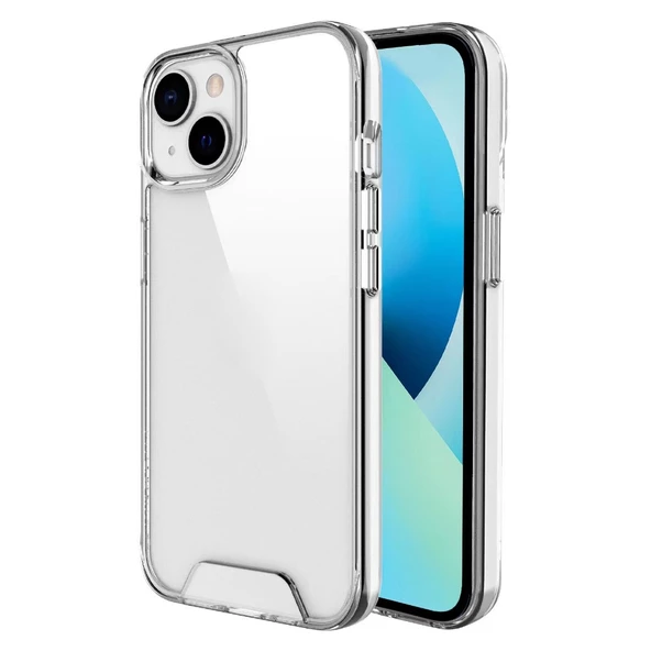 Smcase iPhone 14 Kılıf Transparent Acrylic TPU Gard Sert Kapak  Nano Ekran Koruyucu ürün görseli 1