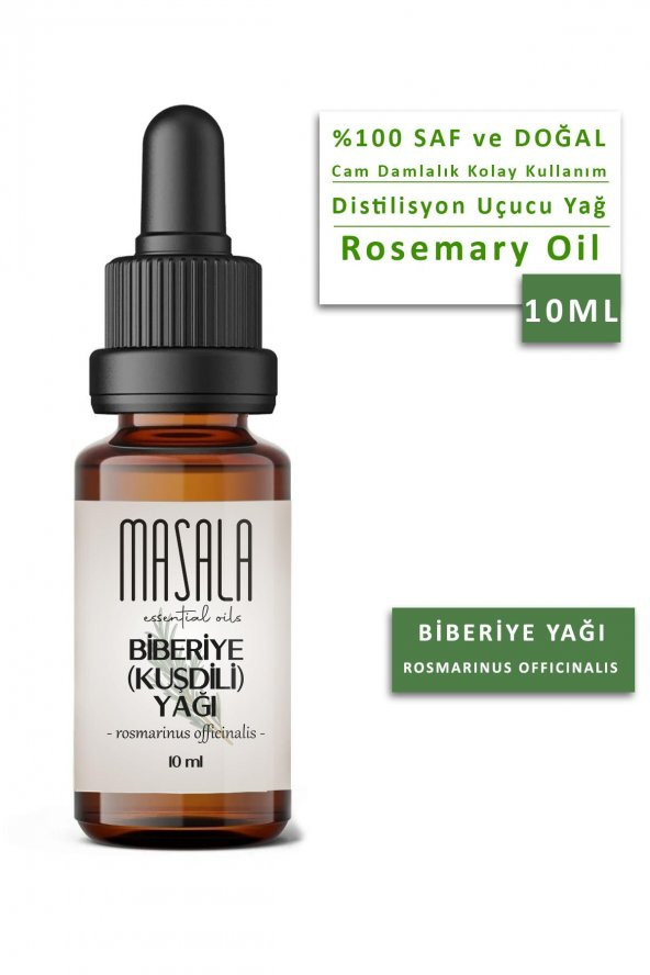 Masala Saf Biberiye (Kuşdili) Yağı 10 ml. (Rosemary Oil) ürün görseli 1