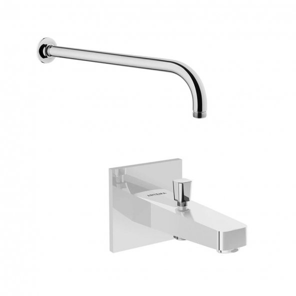 Artema Root Square Krom Ankastre Duş Seti, 6 Parça, A49280 - Resim 5
