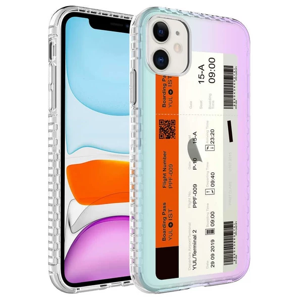 Smcase iPhone 12 Kılıf Desenli Elegans Serisi No Silikon ürün görseli 1