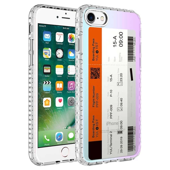 Smcase iPhone SE 2020 Kılıf Desenli Elegans Serisi No Silikon ürün görseli 1