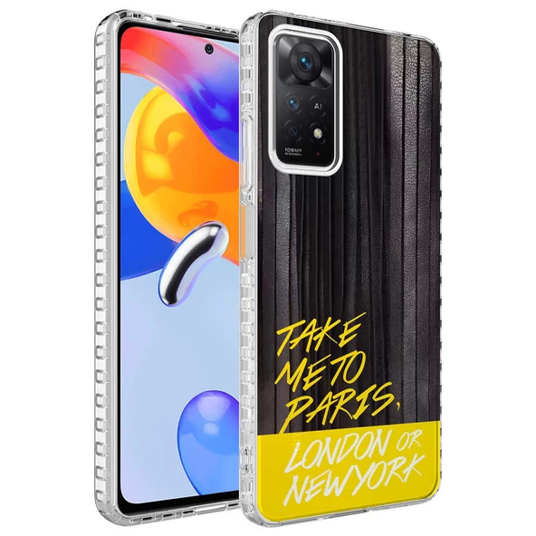 Smcase Xiaomi Redmi Note 11 Global Kılıf Desenli Elegans Serisi Silikon ürün görseli 1