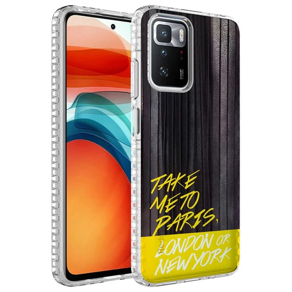 Smcase Xiaomi Redmi 10 2022 Kılıf Desenli Elegans Serisi Silikon ürün görseli 1