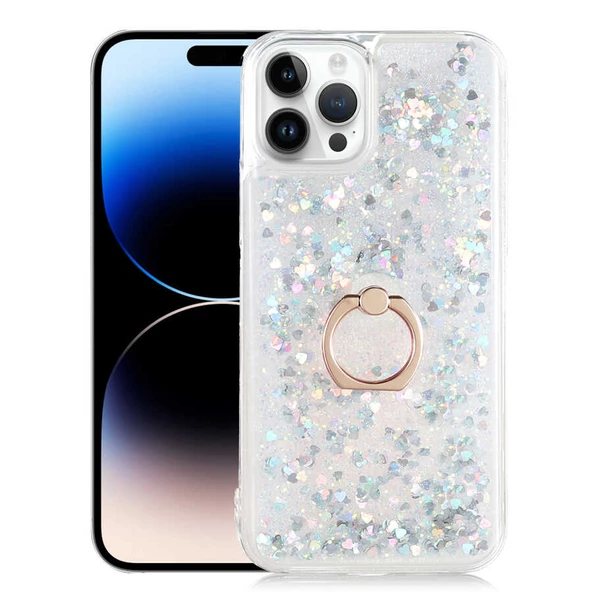 Smcase iPhone 14 Pro Kılıf Milce Yüzüklü Sulu Silikon ürün görseli 1