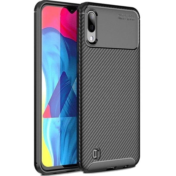 Smcase Samsung Galaxy A10 Kılıf Negro Karbon Silikon ürün görseli 1
