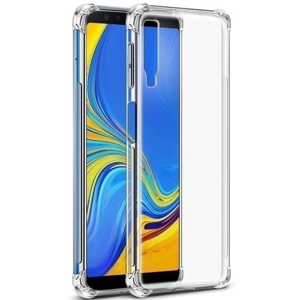 Smcase Samsung Galaxy A70 Kılıf Darbe Korumalı Silikonlu   Nano Ekran Koruyucu ürün görseli 1