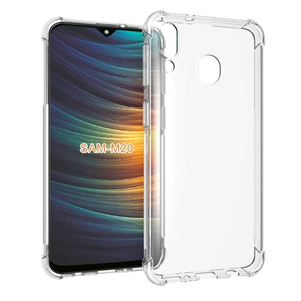 Smcase Samsung Galaxy A10s Kılıf Darbe Korumalı Silikon  Nano Ekran Koruyucu ürün görseli 1