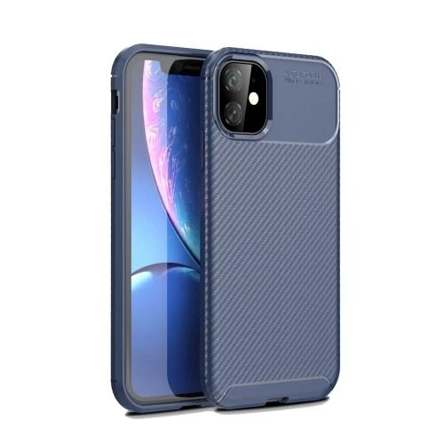 Smcase iPhone 11 Kılıf Negro Karbon Silikon - Resim 4