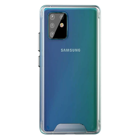 Smcase Samsung Galaxy A91 Kılıf Gard Darbeye Dayanıklı Silikon  Tam Kapatan Ekran Koruyucu ürün görseli 1