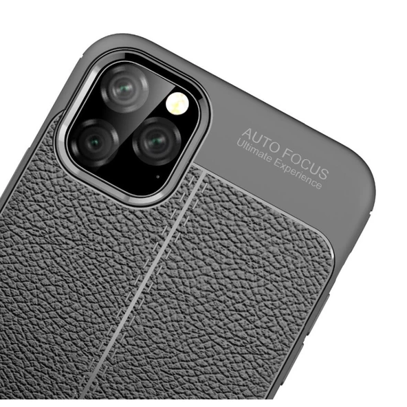 Smcase iPhone 12 Mini Kılıf Deri Dokulu Silikon - Resim 2