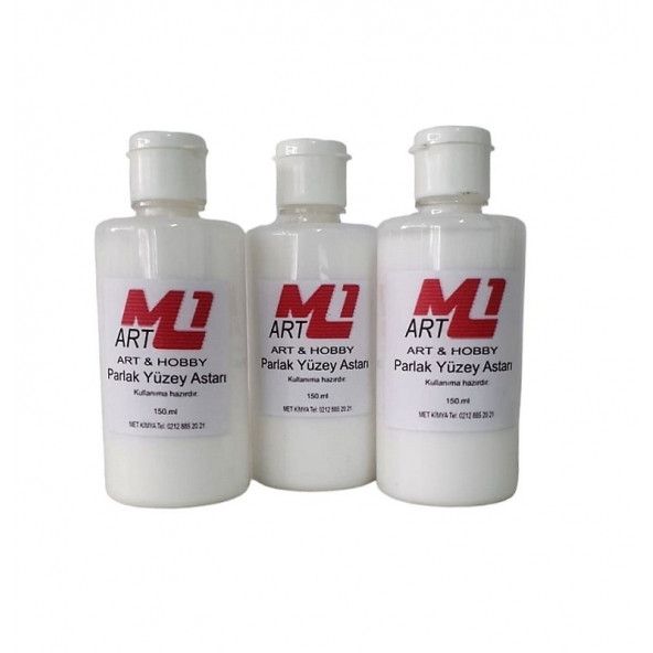 M1 ART Parlak Yüzey Astarı 150.ml X 3 ADET ürün görseli 1