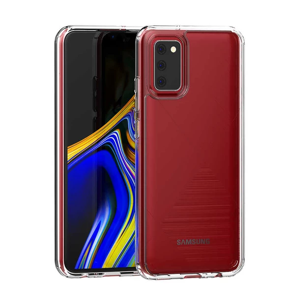 Smcase Samsung Galaxy A02s Kılıf COSS HYBRİD SERT SİLİKON  NANO EKRAN KORUYUCU ürün görseli 1