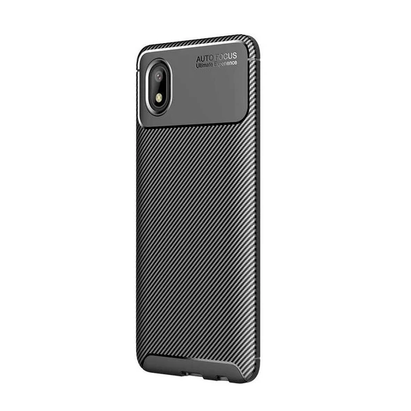 Smcase Samsung Galaxy A01 Core Kılıf Karbon Dokulu Negro Silikon ürün görseli 1