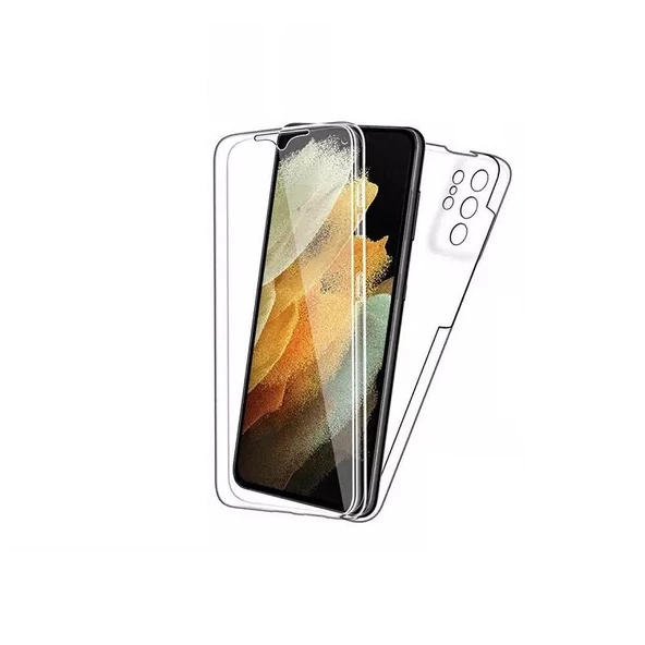 Smcase Samsung Galaxy S21 Ultra 5G Kılıf Ön Arka 360 Silikon ürün görseli 1
