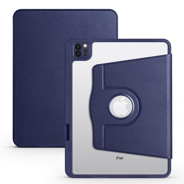 Apple iPad Air 10.9 2022 (5.Nesil) Kılıf Zore Termik Kalem Bölmeli Dönebilen Standlı Kılıf ürün görseli 1