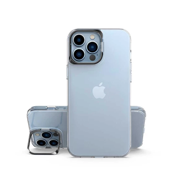 Smcase iPhone 14 Pro Kılıf Skuba PC Sert Standlı Silikon ürün görseli 1