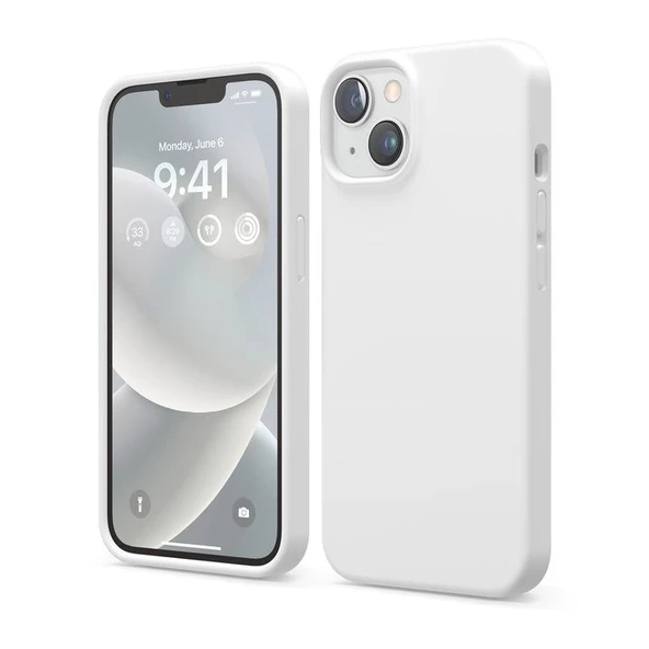 Smcase iPhone 14 Kılıf LSR Liquid Lansman Silikon - Resim 6