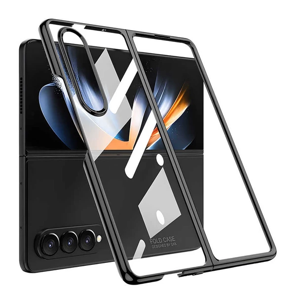 Smcase Samsung Galaxy Z Fold4 Kılıf Kıpta Sert Tareks Kapak ürün görseli 1