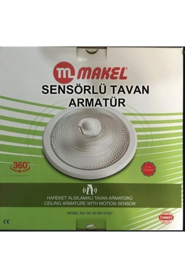 Makel Sensörlü Tavan Armatürü 10702AC 00.0W-07001 - Resim 2
