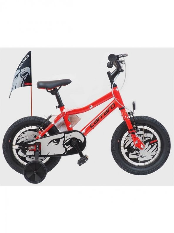 Carraro Red Eagle 14 Jant -Hafif Aluminyum Çocuk Bisikleti Kırmızı-Siyah ürün görseli 1