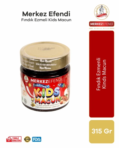 Kids Çocuklar Için Özel - Arı Sütü, Pekmez, Bal Katkılı Fındık Ezmeli Macun ürün görseli 1