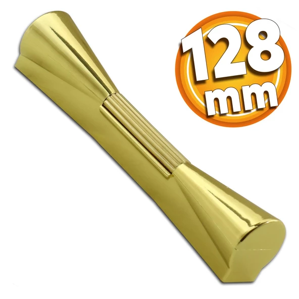 Malta Mobilya Mutfak Dolap Dolabı Çekmece Kulpu Kulbu Gold Altın Plastik Kulpları (128 MM-12.8 CM) ürün görseli 1