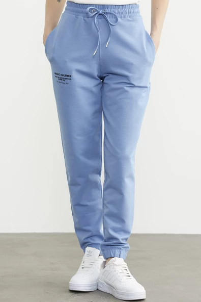 Jogger Eşofman Altı - Mavi - Resim 3