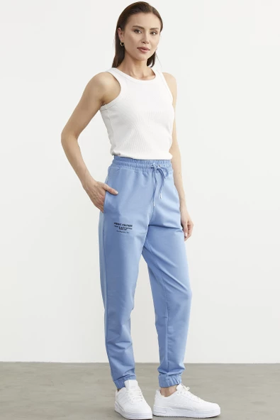 Jogger Eşofman Altı - Mavi - Resim 2