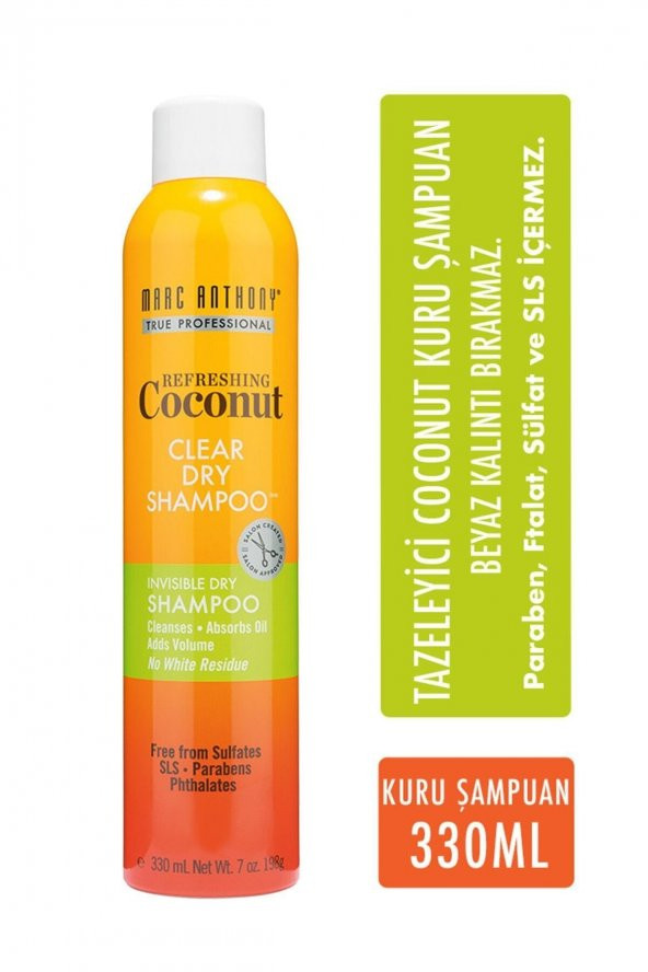 Marc Anthony Coconut Oil & Biotin Tazeleyici Kuru Şampuan 330 Ml ürün görseli 1