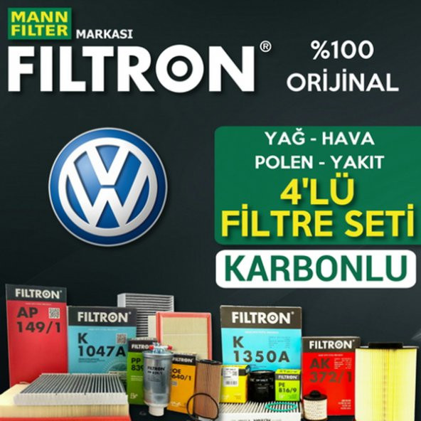 Vw Caddy 1.9 Tdi Filtron Filtre Bakım Seti 2007-2011 ürün görseli 1