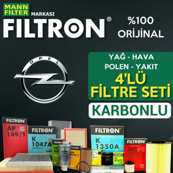 Opel Mokka 1.6 Cdti Mann Filtron Filtre Bakım Seti 2015-2017 ürün görseli 1
