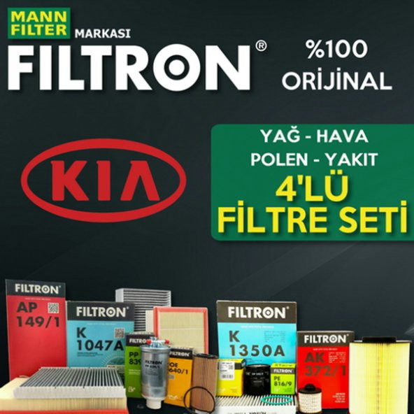 Kia Pro Ceed 1.6 Crdi Mann Filtron Filtre Bakım Seti 2008-2012 ürün görseli 1
